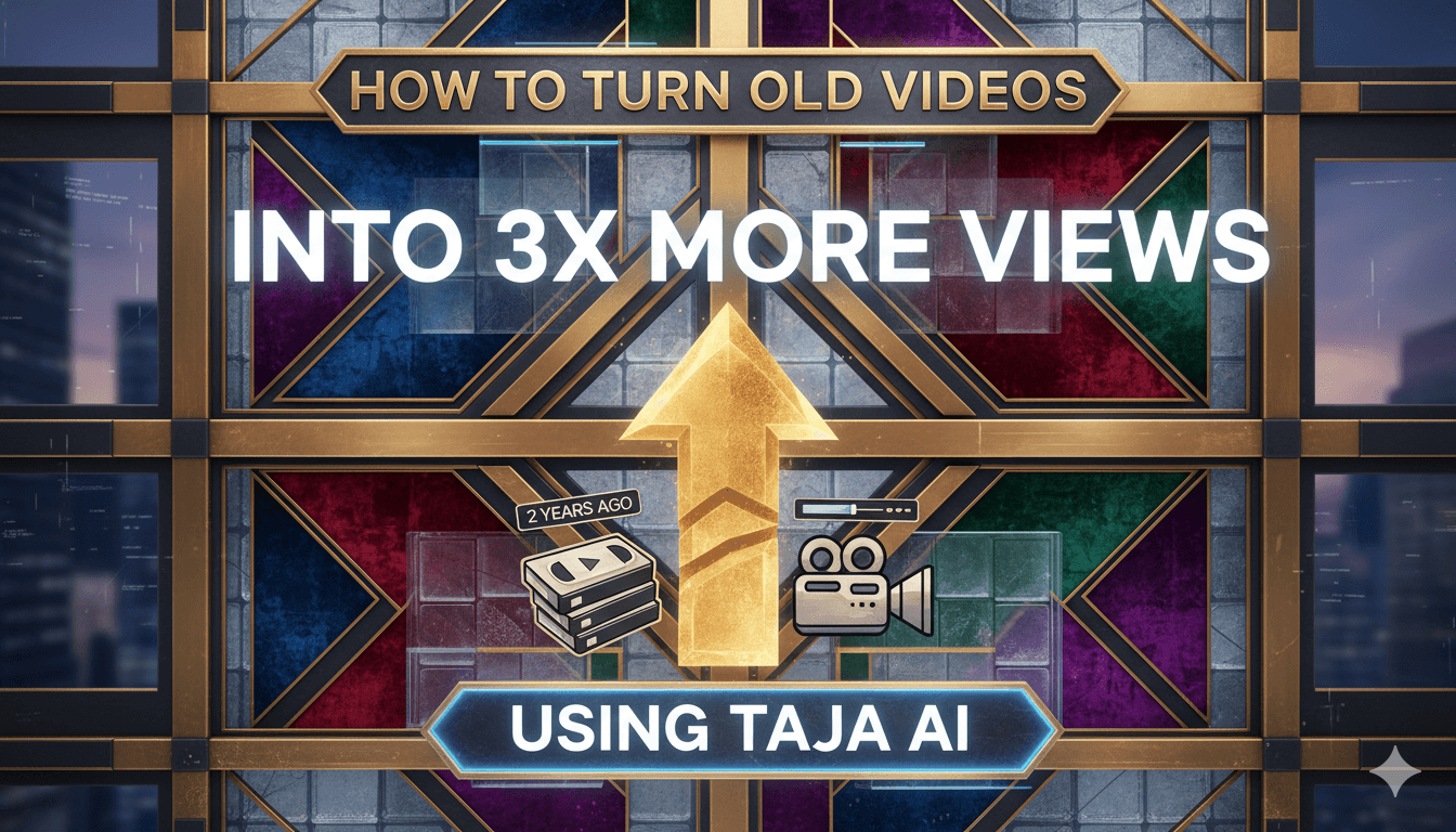 How To Turn Old Videos into 3x More Views Using Taja AI
