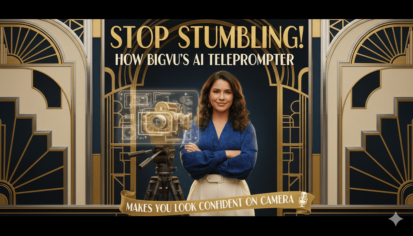 Stop Stumbling! How Bigvu’s AI Teleprompter Makes You Look Confident on Camera