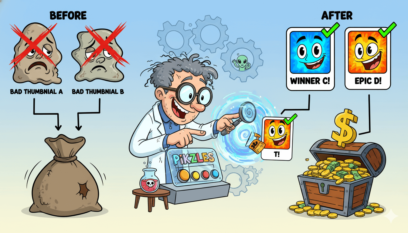 Un científico prueba diferentes miniaturas, comparando las malas con las buenas, para explicar cómo elegir diseños ganadores.