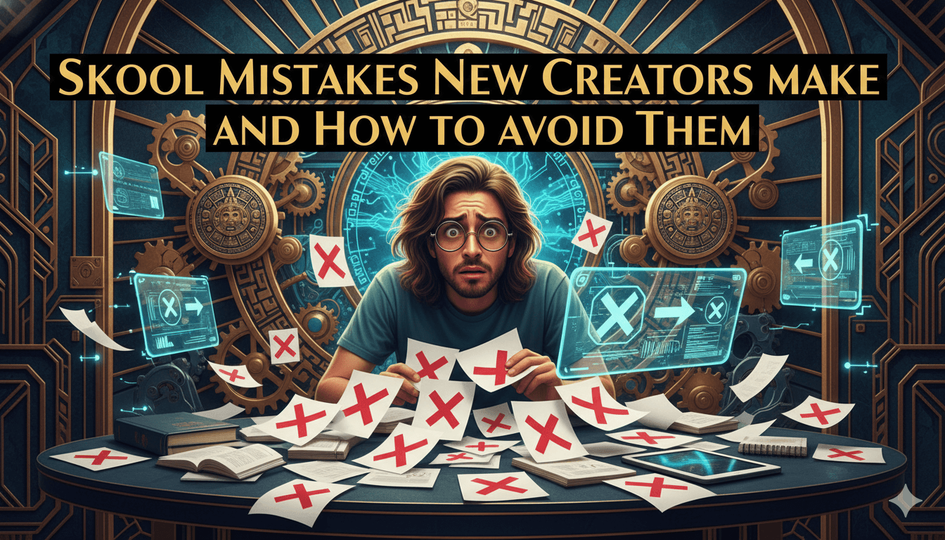 Errores escolares que cometen los nuevos creadores y cómo evitarlos